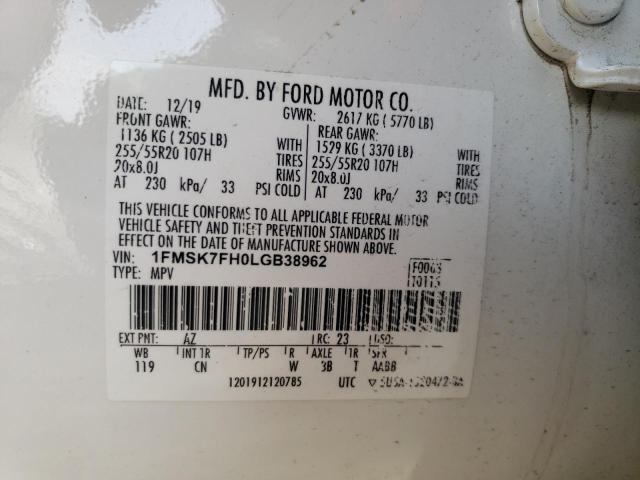 Photo 13 VIN: 1FMSK7FH0LGB38962 - FORD EXPLORER L 