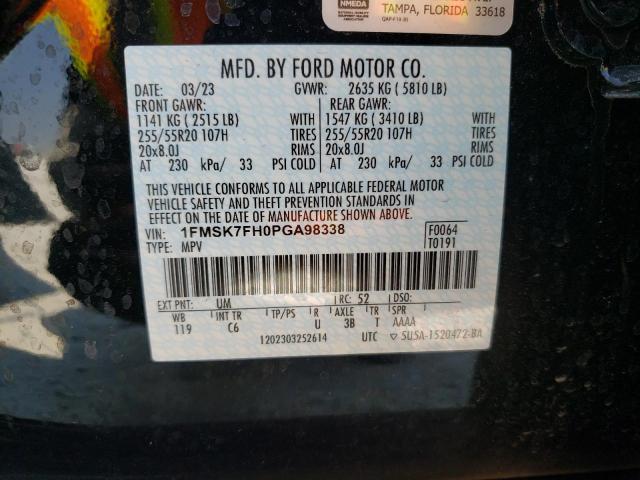 Photo 12 VIN: 1FMSK7FH0PGA98338 - FORD EXPLORER 