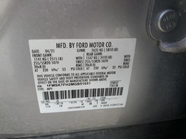 Photo 13 VIN: 1FMSK7FH2MGB51651 - FORD EXPLORER L 