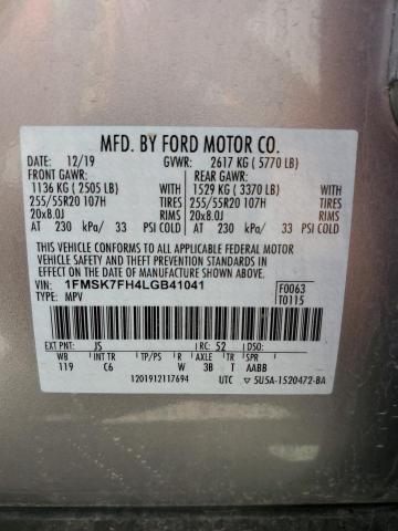 Photo 13 VIN: 1FMSK7FH4LGB41041 - FORD EXPLORER L 