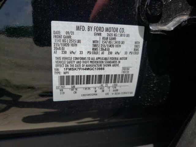 Photo 12 VIN: 1FMSK7FH4MGC13986 - FORD EXPLORER L 