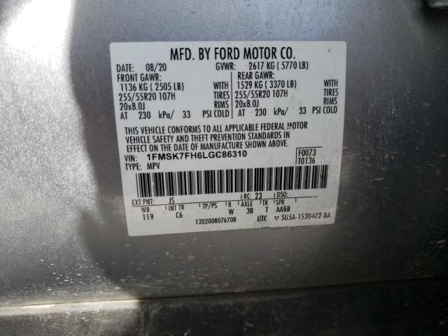 Photo 11 VIN: 1FMSK7FH6LGC86310 - FORD EXPLORER L 