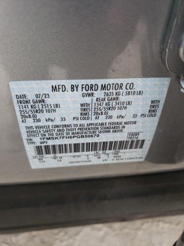 Photo 12 VIN: 1FMSK7FH6PGB50670 - FORD EXPLORER 