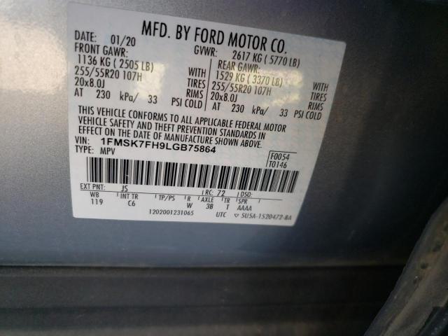 Photo 13 VIN: 1FMSK7FH9LGB75864 - FORD EXPLORER 