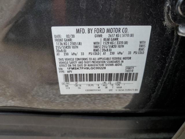 Photo 12 VIN: 1FMSK7FH9LGC00228 - FORD EXPLORER L 