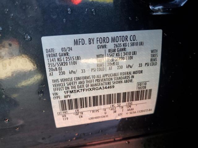 Photo 12 VIN: 1FMSK7FHXRGA34469 - FORD EXPLORER L 