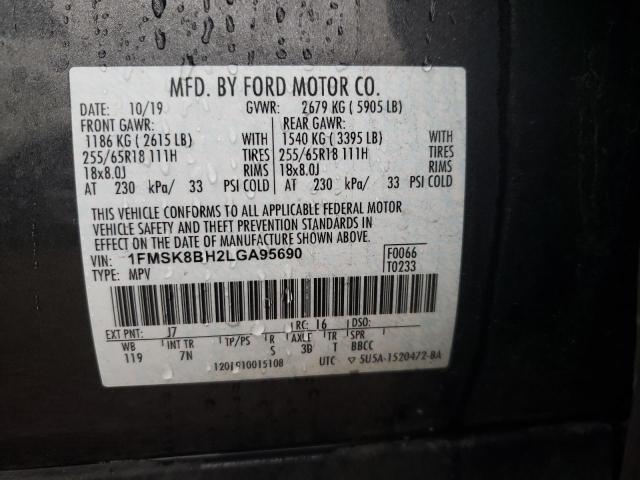 Photo 13 VIN: 1FMSK8BH2LGA95690 - FORD EXPLORER 