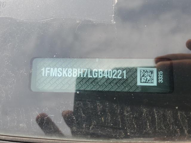 Photo 12 VIN: 1FMSK8BH7LGB40221 - FORD EXPLORER 