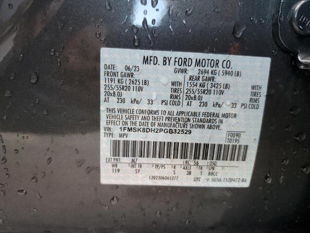 Photo 12 VIN: 1FMSK8DH2PGB32529 - FORD EXPLORER 