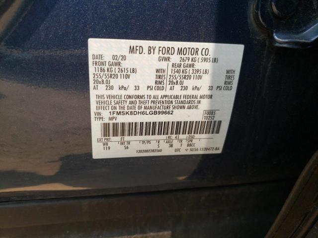 Photo 12 VIN: 1FMSK8DH6LGB99662 - FORD EXPLORER 