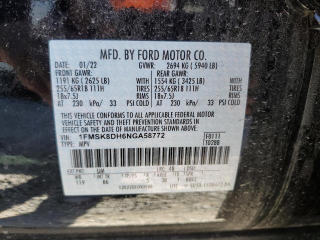 Photo 12 VIN: 1FMSK8DH6NGA58772 - FORD EXPLORER 