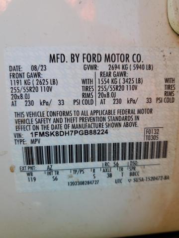 Photo 12 VIN: 1FMSK8DH7PGB88224 - FORD EXPLORER X 