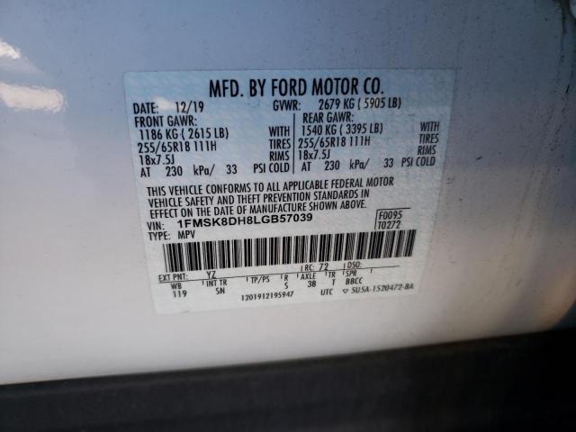 Photo 13 VIN: 1FMSK8DH8LGB57039 - FORD EXPLORER X 