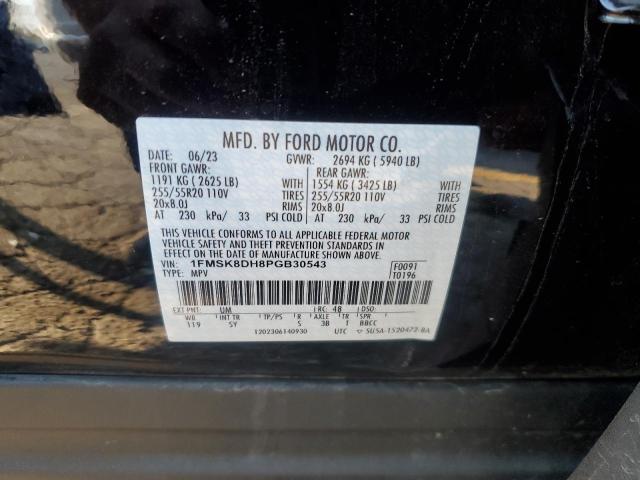 Photo 12 VIN: 1FMSK8DH8PGB30543 - FORD EXPLORER X 