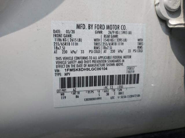 Photo 12 VIN: 1FMSK8DH9LGC06104 - FORD EXPLORER 