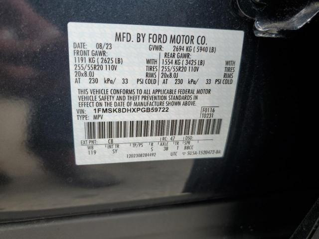 Photo 13 VIN: 1FMSK8DHXPGB59722 - FORD EXPLORER 