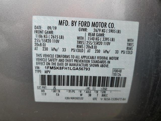 Photo 11 VIN: 1FMSK8FH1LGA56793 - FORD EXPLORER 