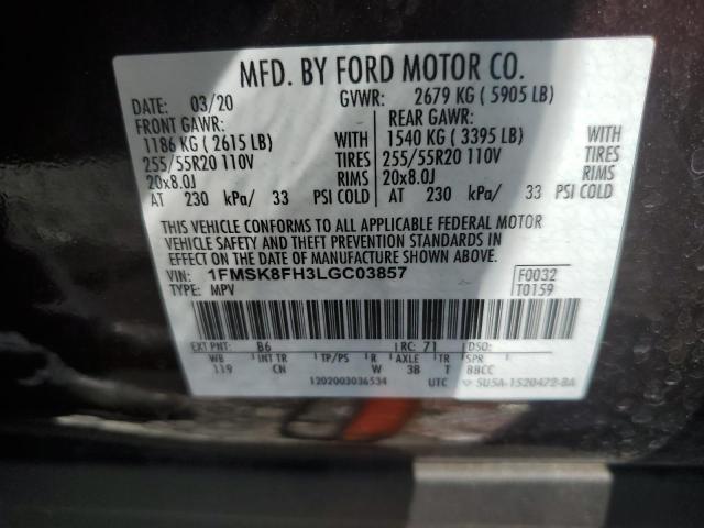 Photo 13 VIN: 1FMSK8FH3LGC03857 - FORD EXPLORER 