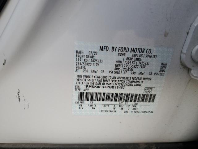 Photo 13 VIN: 1FMSK8FH3PGB18457 - FORD EXPLORER L 