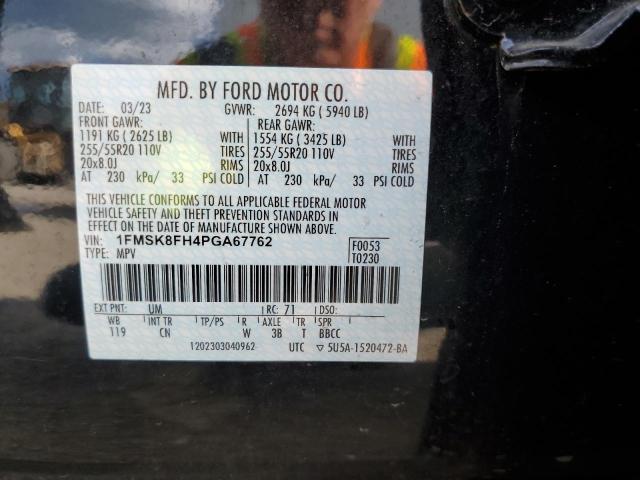 Photo 13 VIN: 1FMSK8FH4PGA67762 - FORD EXPLORER L 