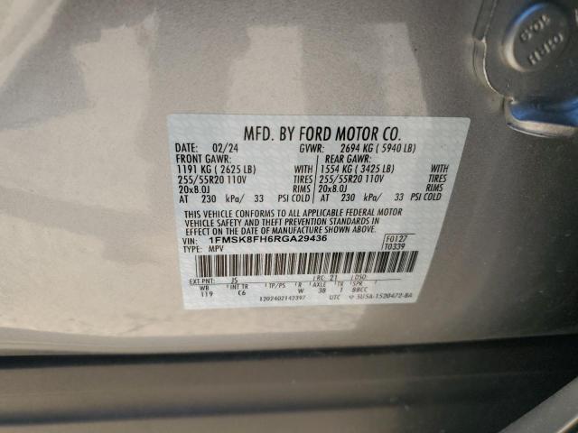 Photo 12 VIN: 1FMSK8FH6RGA29436 - FORD EXPLORER L 