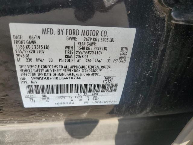 Photo 11 VIN: 1FMSK8FH8LGA10734 - FORD EXPLORER L 