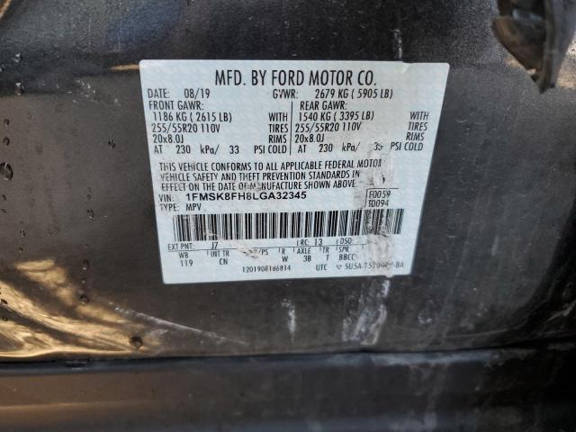 Photo 12 VIN: 1FMSK8FH8LGA32345 - FORD EXPLORER L 