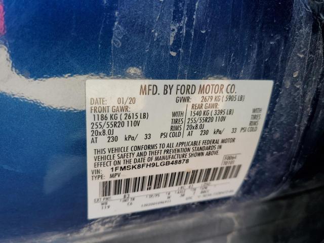 Photo 9 VIN: 1FMSK8FH9LGB48878 - FORD EXPLORER L 