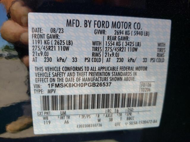 Photo 13 VIN: 1FMSK8KH0PGB26537 - FORD EXPLORER 