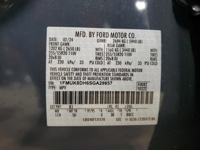 Photo 12 VIN: 1FMUK8DH6SGA29857 - FORD EXPLORER A 