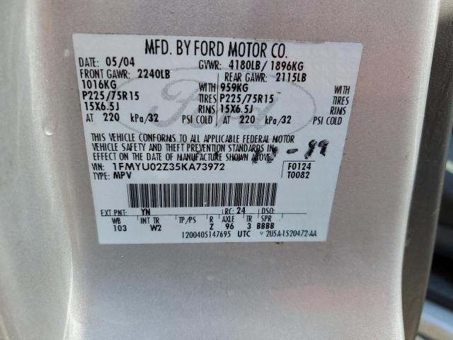 Photo 12 VIN: 1FMYU02Z35KA73972 - FORD ESCAPE XLS 