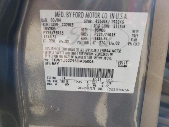 Photo 12 VIN: 1FMYU02Z95DA06006 - FORD ESCAPE XLS 