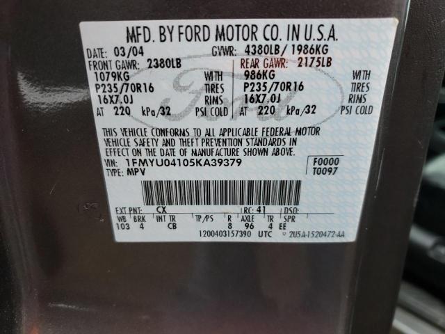 Photo 12 VIN: 1FMYU04105KA39379 - FORD ESCAPE LIM 