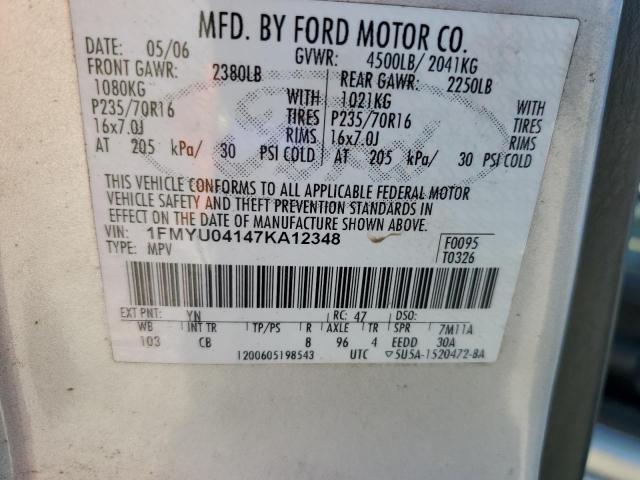 Photo 11 VIN: 1FMYU04147KA12348 - FORD ESCAPE LIM 