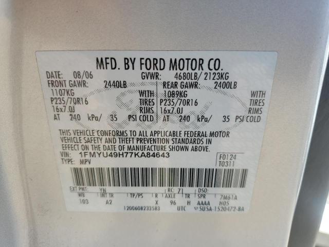 Photo 12 VIN: 1FMYU49H77KA84643 - FORD ESCAPE HEV 