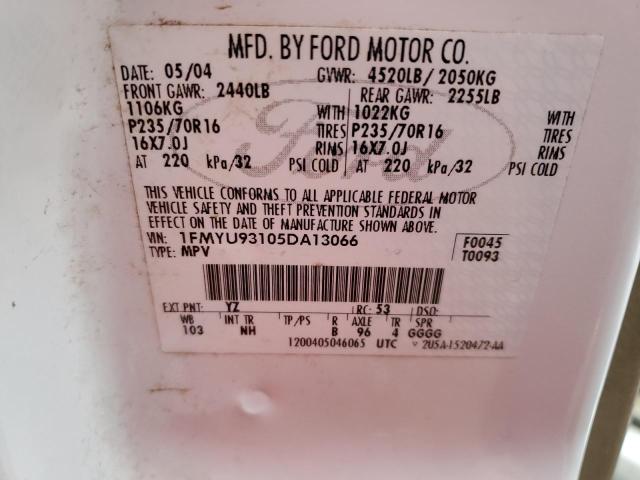 Photo 12 VIN: 1FMYU93105DA13066 - FORD ESCAPE 