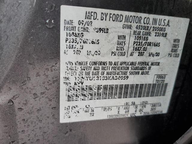 Photo 12 VIN: 1FMYU93183KA34059 - FORD ESCAPE XLT 