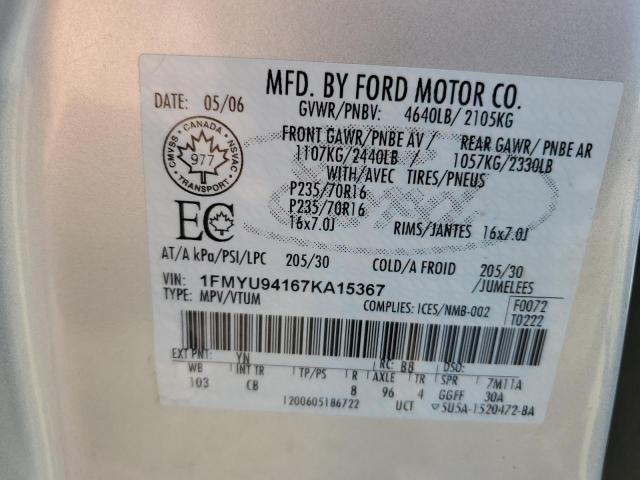 Photo 12 VIN: 1FMYU94167KA15367 - FORD ESCAPE LIM 