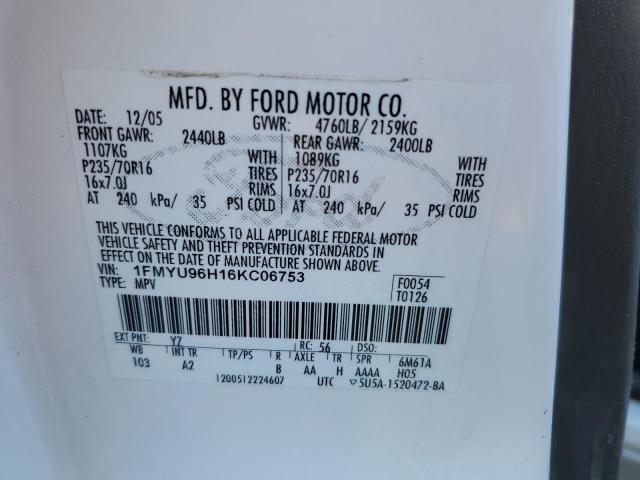 Photo 12 VIN: 1FMYU96H16KC06753 - FORD ESCAPE HEV 