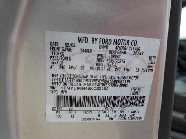 Photo 11 VIN: 1FMYU96H46KC82192 - FORD ESCAPE 