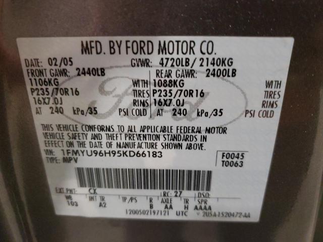 Photo 12 VIN: 1FMYU96H95KD66183 - FORD ESCAPE HEV 