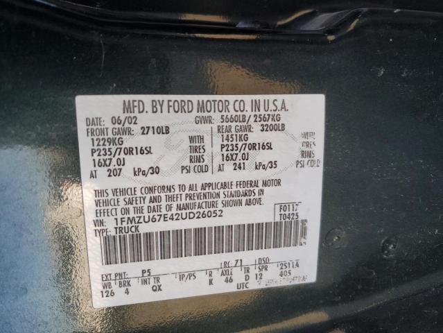 Photo 11 VIN: 1FMZU67E42UD26052 - FORD EXPLORER S 