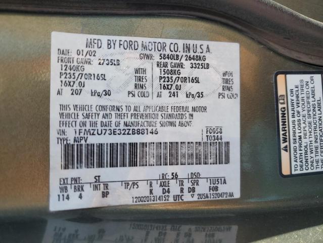 Photo 12 VIN: 1FMZU73E32ZB88146 - FORD EXPLORER X 