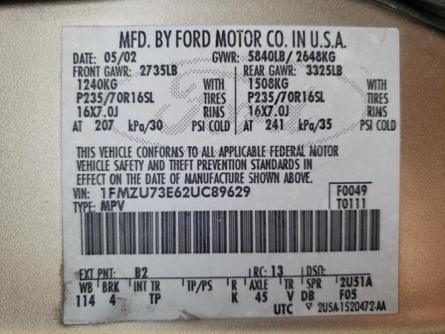 Photo 13 VIN: 1FMZU73E62UC89629 - FORD EXPLORER 