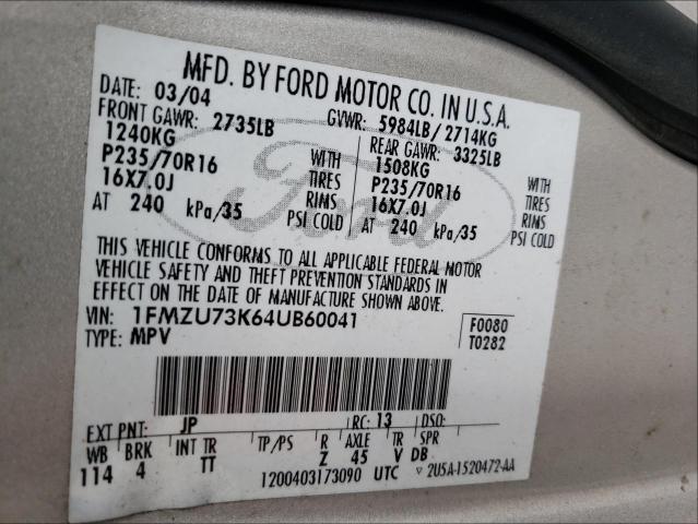 Photo 9 VIN: 1FMZU73K64UB60041 - FORD EXPLORER 