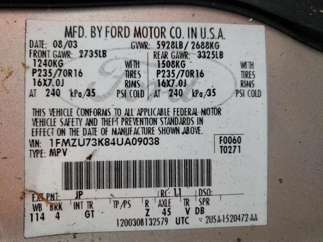 Photo 12 VIN: 1FMZU73K84UA09038 - FORD EXPLORER 