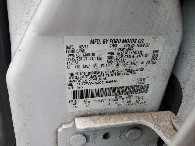 Photo 11 VIN: 1FT7W2A62CEB56656 - FORD F250 SUPER 