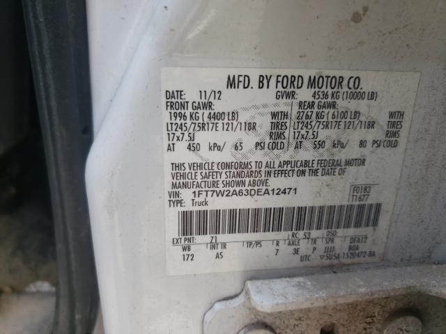 Photo 9 VIN: 1FT7W2A63DEA12471 - FORD F250 SUPER 