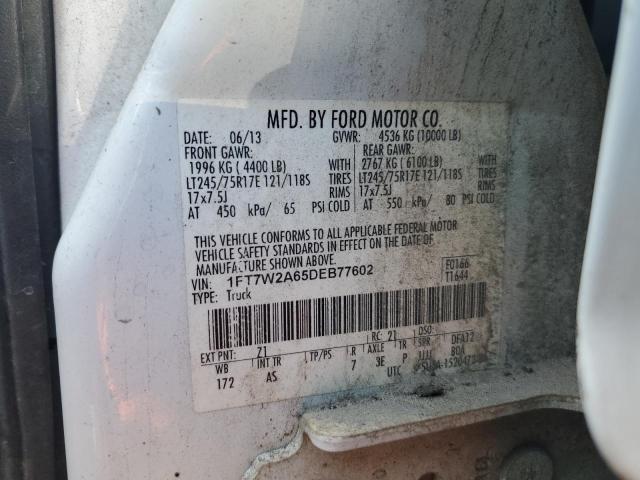 Photo 9 VIN: 1FT7W2A65DEB77602 - FORD F250 PU 