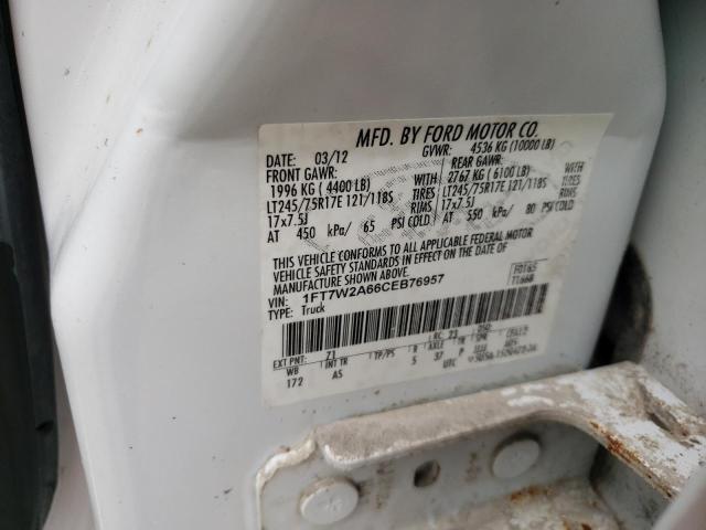 Photo 9 VIN: 1FT7W2A66CEB76957 - FORD F250 SUPER 